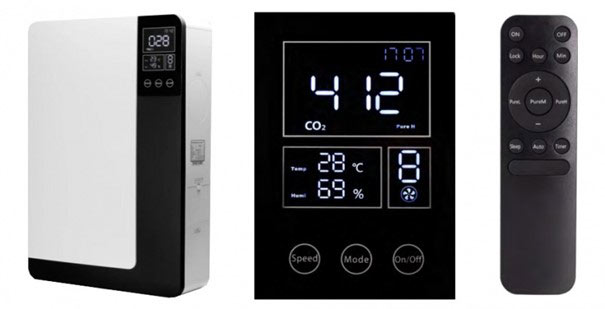 Fisher kétcsöves hővisszanyerős szellőztető FISHER F-ERVQ-B150CO2-I
