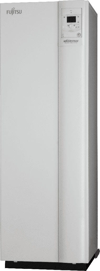 Fujitsu Waterstage 1 fázisú levegő-víz hőszívattyú integrált HMV tartállyal CDUO 10/1F (WGYA100ML3-WOYA100KLT)